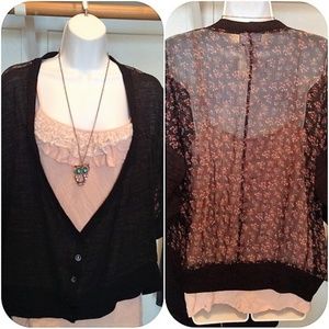 Floral Dolman Cardigan